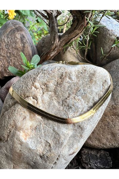 Home Gold Gilded Italian Crush Chain Imported Stainless Steel