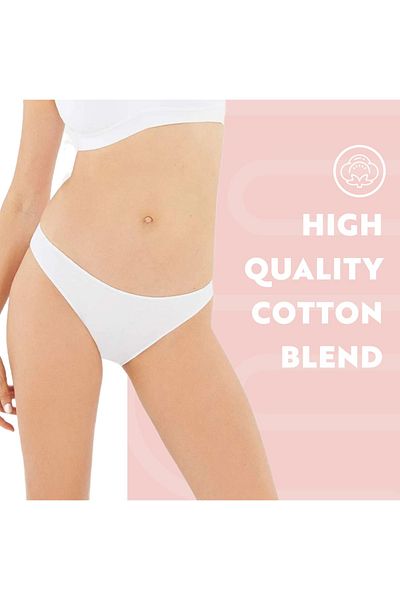 Dagi Bikinislips Damen Unterhosen aus Baumwolle 3er Pack Basic Slips