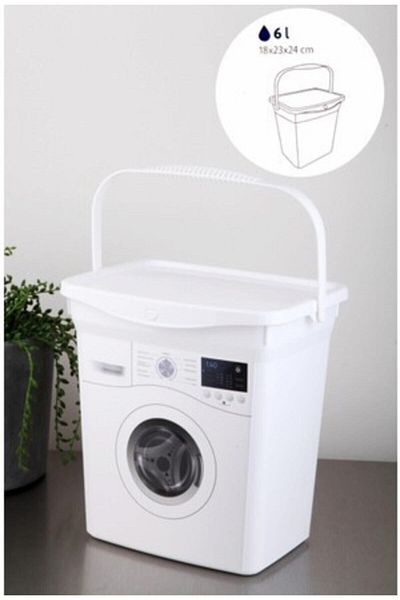 Tinsmith White Plastic Detergent Bucket 6 Liters