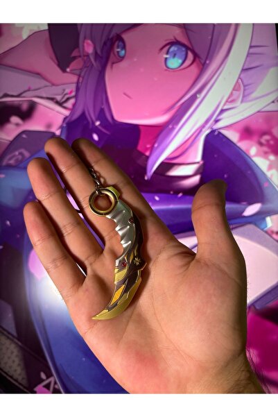 dgnaksesuar Valorant Champions Karambit Metal Mini Figür (ANAHTARLIK) Ve Deko...