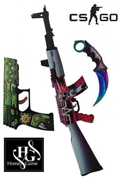 Home Game Ahşap Cs-go Neon Rider Skin kaplamalı Set 3