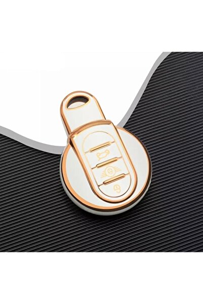 GMA KEYS Husă pentru chei Lux Mini Cooper Countryman Nano Aur alb Culoare aur...