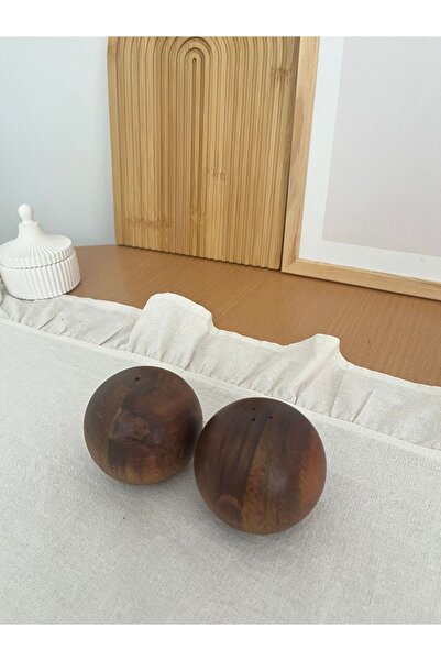 Mirilliahome طقم شاكر الملح والفلفل الطبيعي - تصميم أنيق