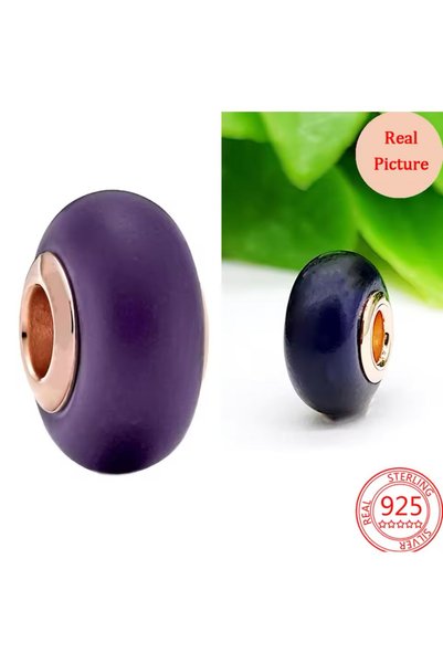 Lines Bijuteri MAT MOR MURANO CAM CHARM 925 AYAR