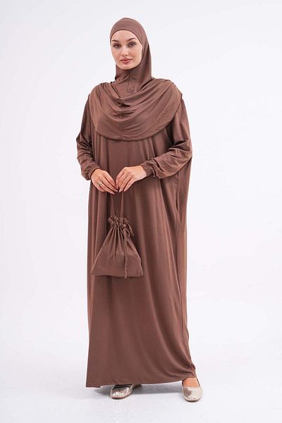 medipek 100% Viscose Cotton - Bag Prayer Hijab Dress, Elastic Wrists