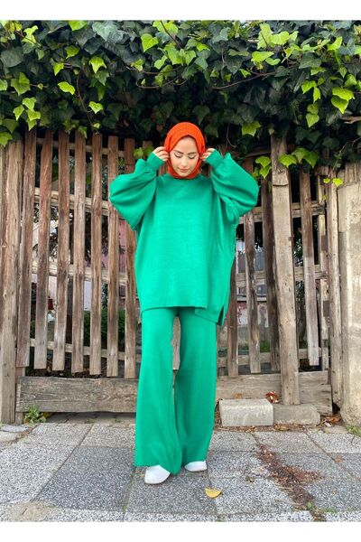 TUMA Basic Balloon Collar Knitwear Set