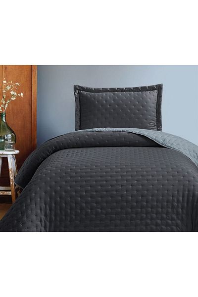 GENÇEV HOME COLLECTİONS Soft Double Color Single Bedspread Set * Bedspread 180 x 240 cm