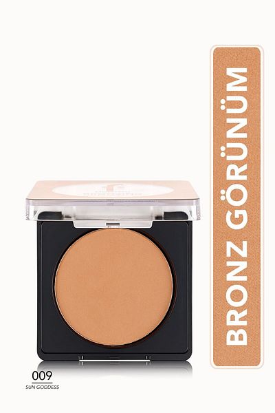 Flormar Intense Pigmented Sparkling Bronzer - Bronzing Powder - 009 Sun Goddess -8682536053495