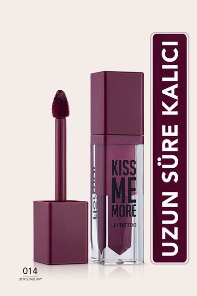 Flormar Likit Mat Ruj - Kiss Me More Lip Tattoo Boysenberry 8690604572946
