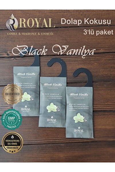 ROYAL MUM 3 Adet Kokulu Kese Black Vanilya