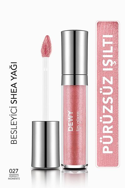 Flormar Dewy Lip Glaze Nourishing Lip Gloss - 027 Perfect Moments