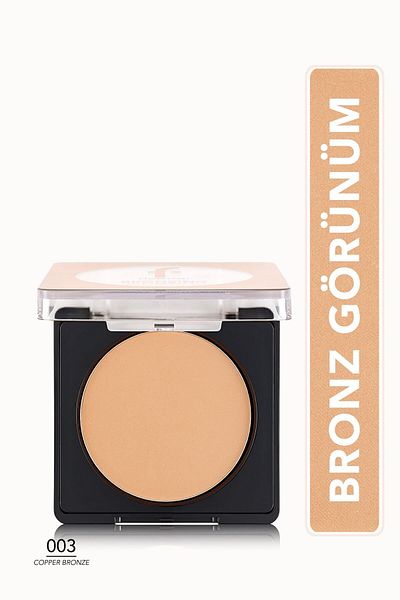 Flormar Yoğun Pigmentli Işıltılı Bronzer (BAKIR BRONZ) - Bronzing Powder - 003 Copper Bronze - 8682536053419