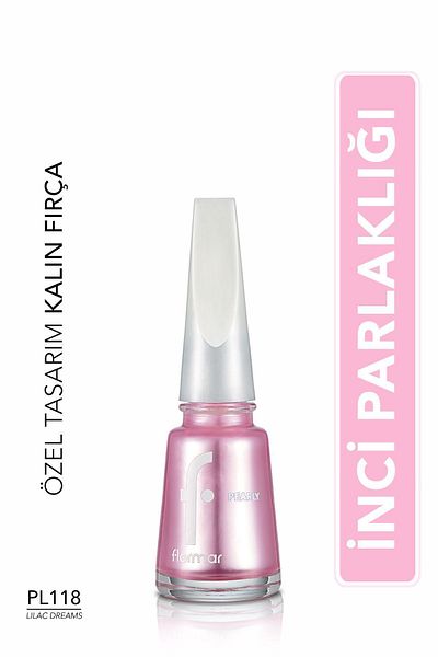 Flormar Sedefli Parlak Oje (LİLA) - Pearly Nail Enamel - Pl118 Lilac Dreams - 8682536035415