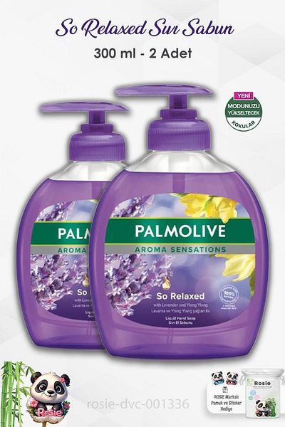 Palmolive مجموعة من قطعتين من Palmolive Aroma Sensations - صابون سائل مريح جدًا 300 مل وROSIE