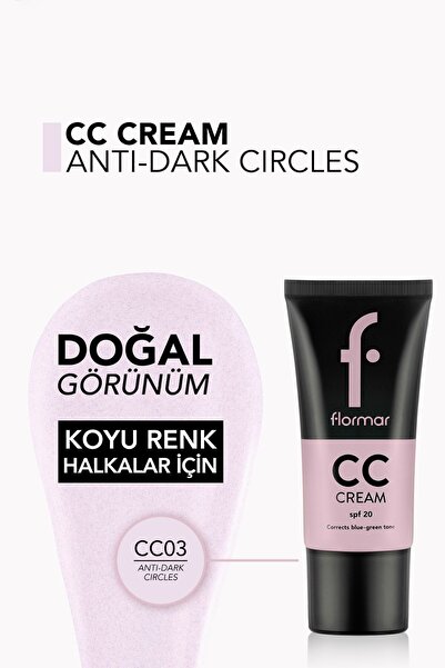 Flormar Koyu Leke Görünümü Önlemeye Yardımcı Cc Krem(pembe)-Cc Cream -Cc03-8690604534722