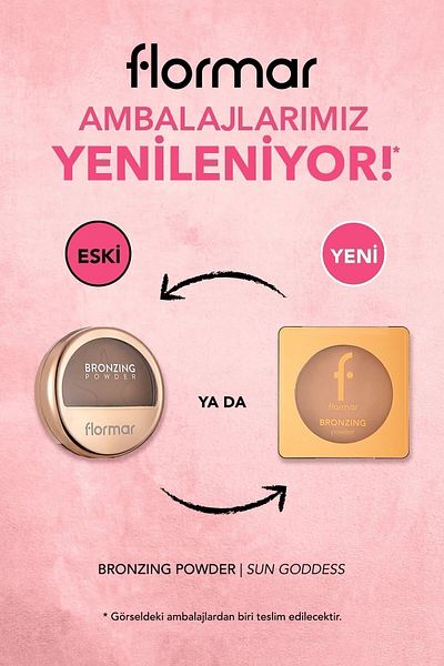 Flormar Intense Pigmented Sparkling Bronzer - Bronzing Powder - 009 Sun Goddess -8682536053495