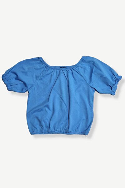 Cloise Κοριτσίστικο μπλουζάκι με ανοιχτό τιρκουάζ βολάν