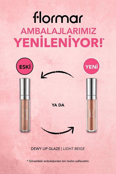 Flormar Dewy Lip Glaze, 002 Light Beige