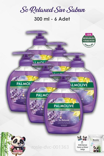 Palmolive Palmolive Aroma Sensations - Set of 6 so Relaxed Liquid Soap 300 ml and Rosie