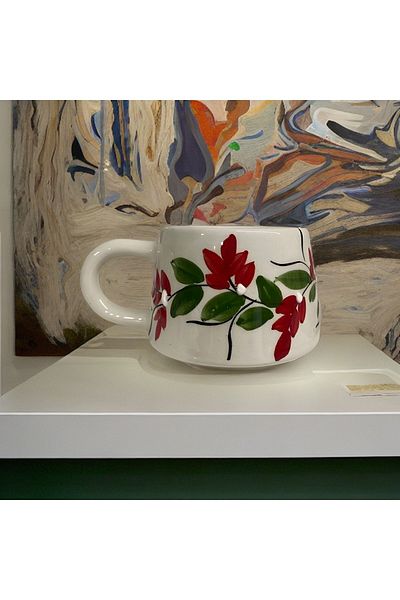 İlbay Çini Takı Grape Tie Red Mug