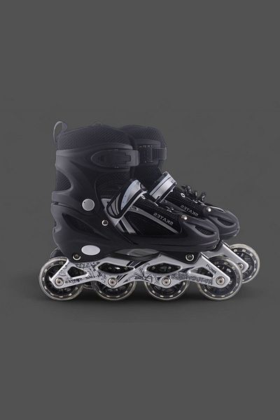 Vadi BLACK Double Row Adjustable Practice Skates