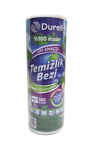 Durell Rulo Temizlik Bezi 30 Yaprak -  Yıka-Durula-Kullan 300 kullanıma uygun
