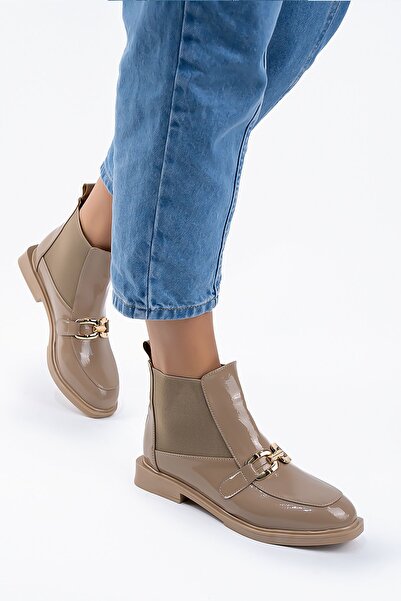 Shupe Women's Buckle Nude Boots