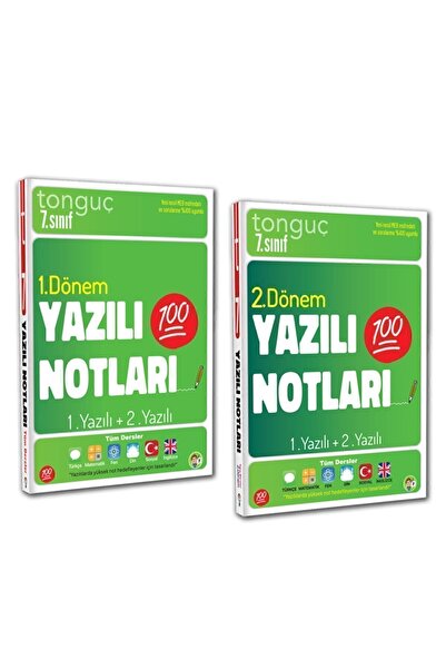 Tonguç Yayınları 7. Sınıf Yazılı Notları Set 2 Kitap - 1 Ve 2 Dönem - 1 Ve 2 ...