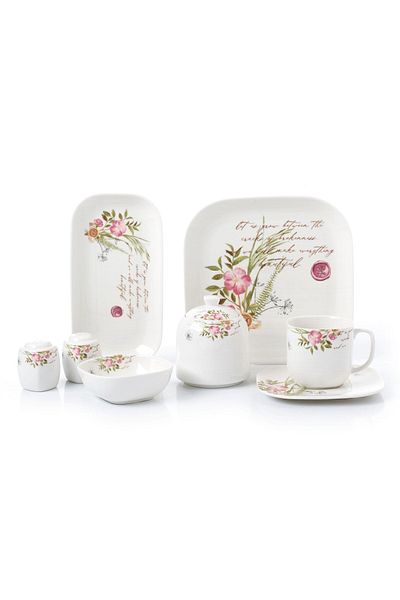 KORKMAZ Kappa Collection 28 Piece Breakfast Set A8626
