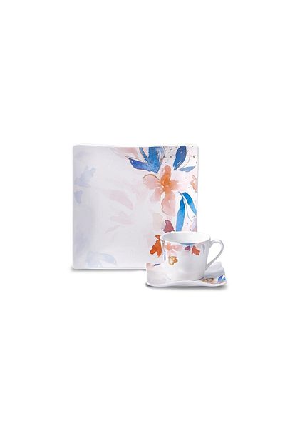 KORKMAZ Link Collection 28 Piece Square Breakfast Set A8679