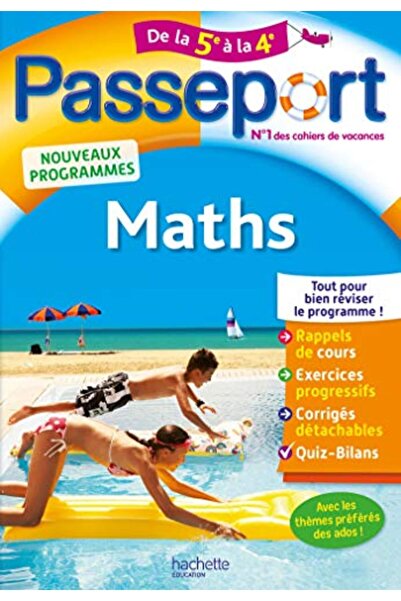 Hachette جواز السفر الرياضيات دي لا 5E لا 4E