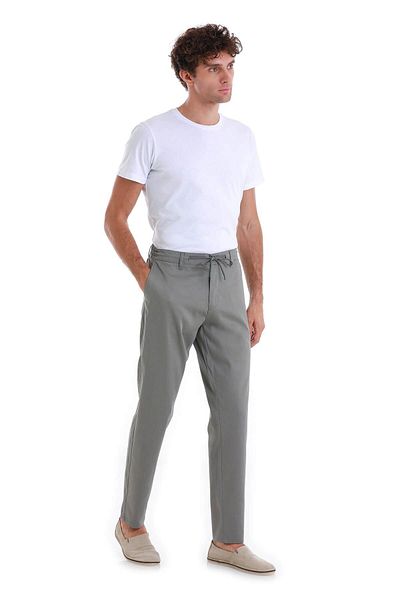 Hatemoğlu Πράσινο παντελόνι Jogger με ίσια πλαϊνή τσέπη Dynamic Fit