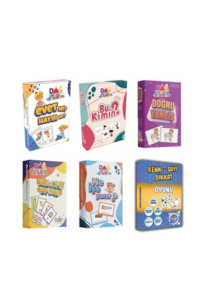 Dağ Yayıncılık Cognitive Development Set of 6
