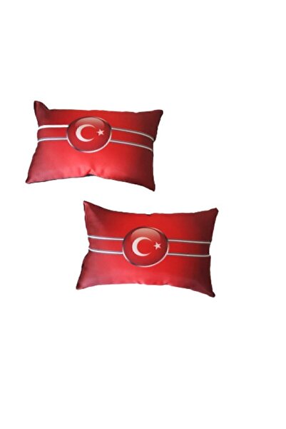 Universal Toyota Corolla Türk Bayrağı Kırmızı Boyun Yastığı