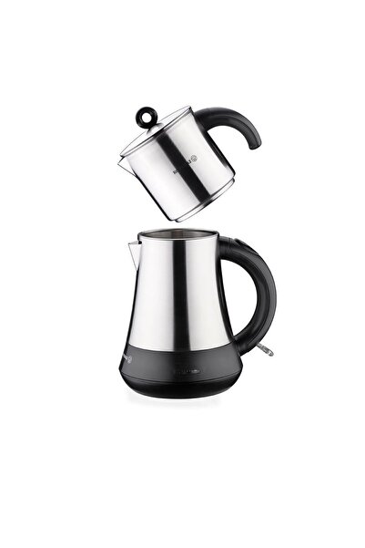 KORKMAZ Hasbahçe Electric Tea Kettle Satin-Black