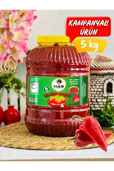 Has Şifa Deposu Gaziantep Güneş Kurusu El Yapımı Acı Biber Salçası 5 kg