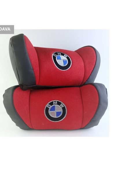 sekutuning Bmw Kırmızı Modifiye 5d Ortapedik Boyun Yastıgı 2 Adet