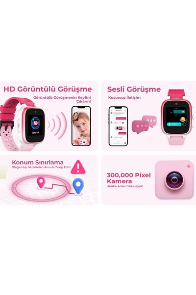 Havit KW12 4G Sim Kartlı Akıllı Çocuk Saati - Görüntülü Görüşme ve Konum Takibi