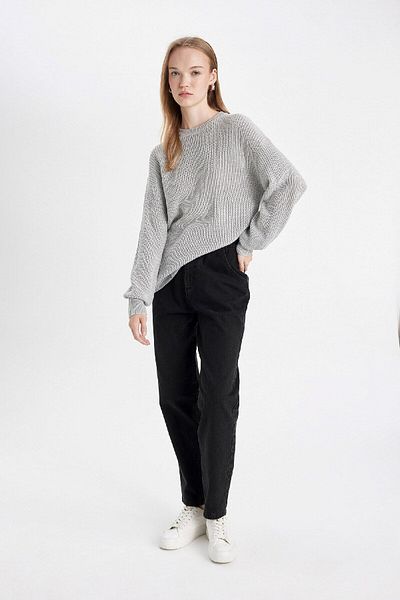 DeFacto Crew Neck Thessaloniki Knitwear Sweater - Regular Fit H6905Az24Wn