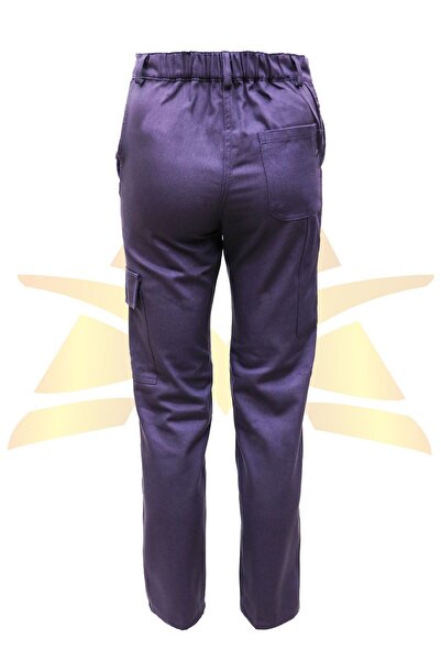 ATT STİL TEKSTİL Сірий габардиновий тканина - Робочі штани з кишенями