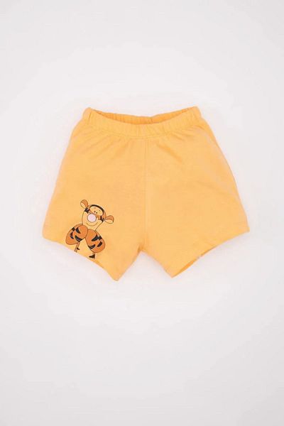 DeFacto Disney Winnie The Pooh Baby Boy Pajama Set - Short Sleeve Shorts, Combed C5202a524hs