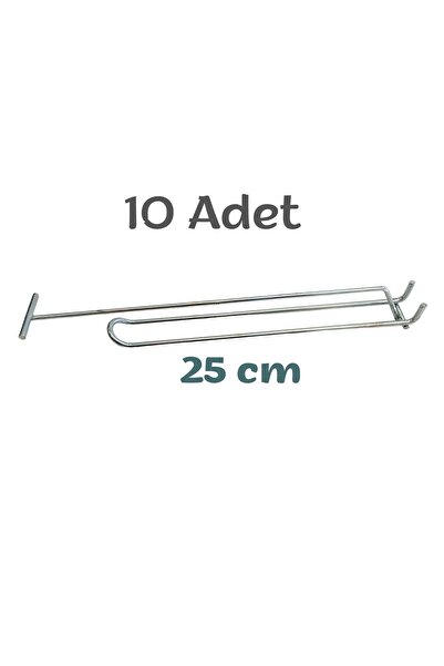 Özfiliz Mağaza Ekipmanları 10 Adet Blister Tel Ve T Demir Takma Tel Askılık, Delikli Panolarr Için Metal Askı Tel Askı Çubuğu