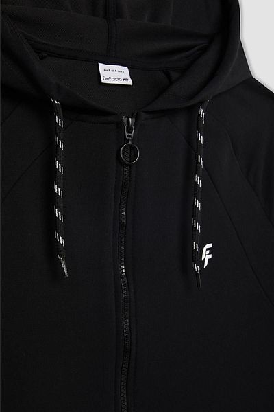 DeFacto Regular Fit Hooded Sweatshirt Zippered B4660Ax24Sp