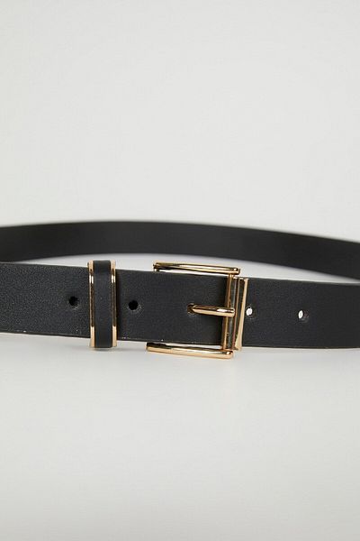 DeFacto Damen-Kunstleder 2-teiliger Freizeitgürtel D3646axns