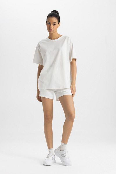 DeFacto Oversize Crew Neck Printed Sports T-Shirt - Z6695Az24Sm