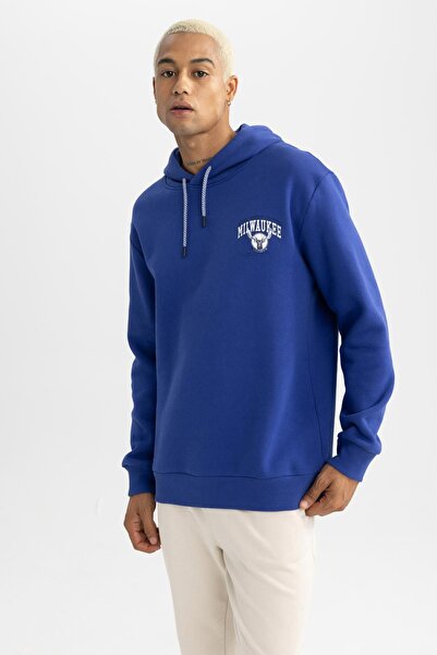 DeFacto NBA Milwaukee Bucks Толстовка з капюшоном і принтом на спині - A7275ax23au