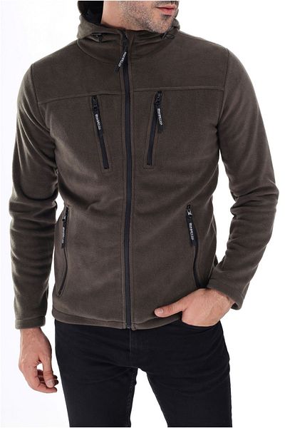 Vio Belle Ανδρικό Fleece Tactical - Army Hooded Jacket