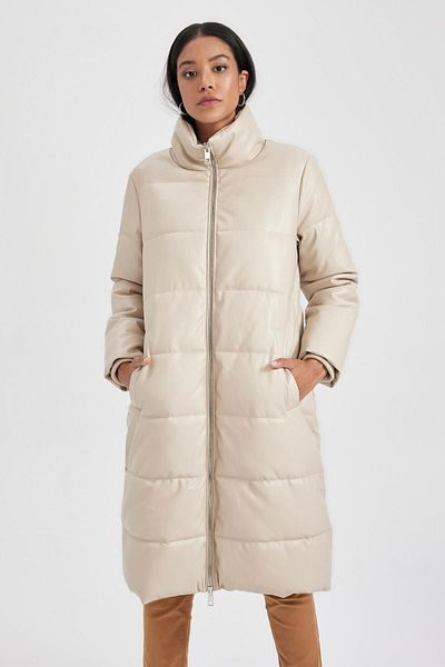 DeFacto Voděodolná parka Relax Fit Parka z umělé kůže - Stojánek A0990Ax23Cw