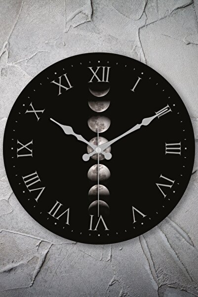 Muyika Design Muyika Ay Bombe Gerçek Cam Sessiz Mekanizma 36cm Duvar Saati Pd...