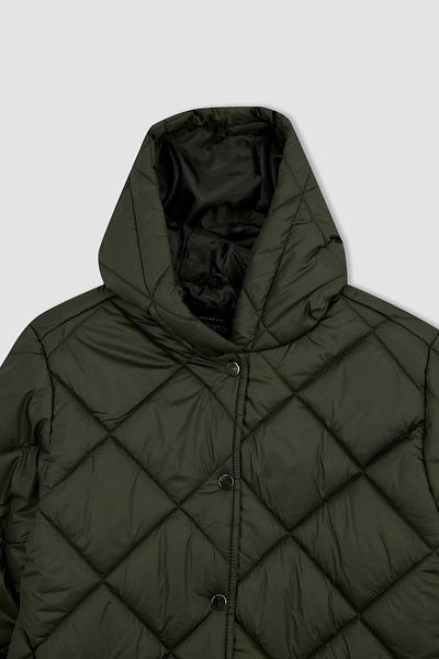 DeFacto Větruodolná parka s kapucí - vodoodpudivá, zaklapávací detail, prošívaná A3416ax23sp